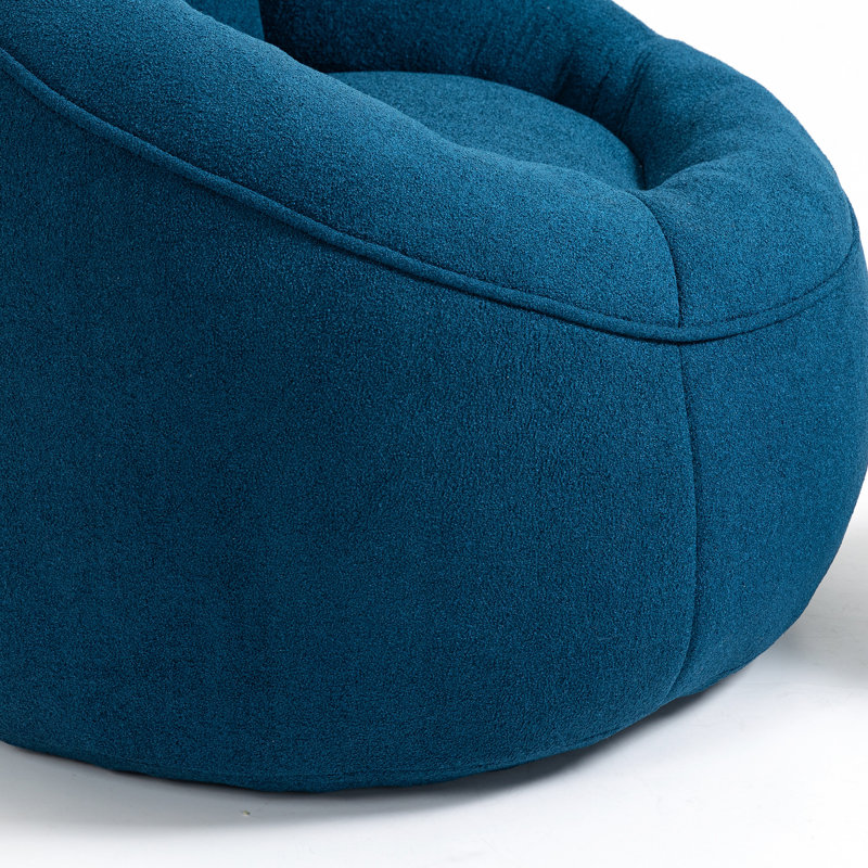 Fauteuil à billes bleu rembourré en mousse pour les loisirs de lecture