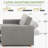 Meit 49" W Convertible Sleeper Sofa 3-In-1-1002457031