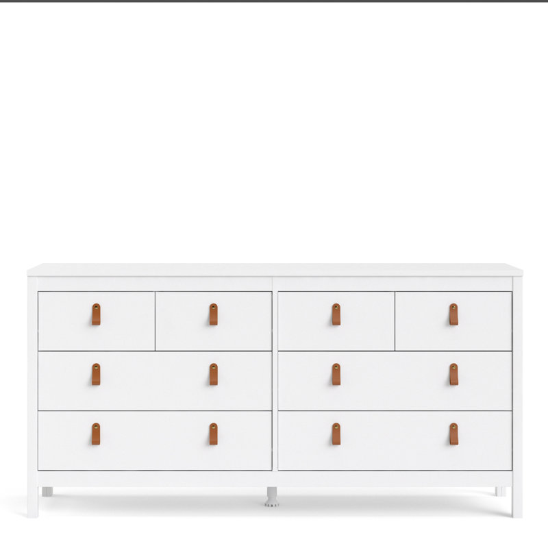 Finnmark 159.4cm W 8 - Drawer Chest of Drawers, White