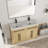 48'' Double Bathroom Vanity with Resin Top