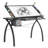 Tempered Glass Steel Drafting Table