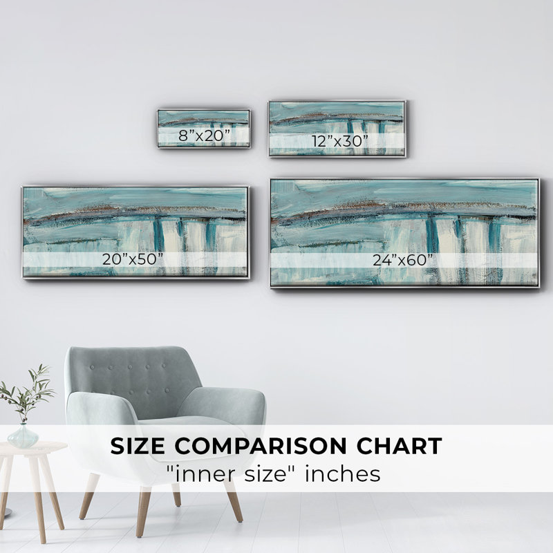 Acqua I- Framed Canvas