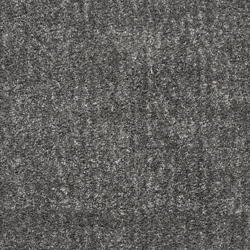 Brittney Performance solid color shag rug, Carré 4 pi, Grey