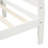 Solid Wood Twin Bed With Headboard, & White Platform Headboard/ And