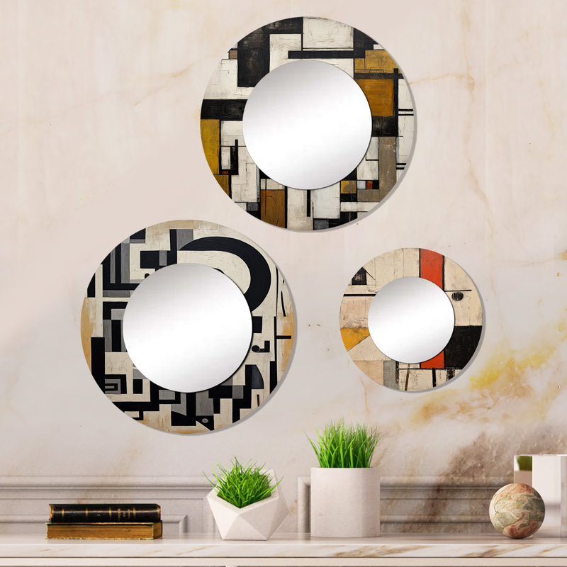 Eitelfritz Metal Round Mirror
