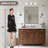 Contemporary Rounded Rectangular Bathroom Vanity Mirror| Aluminum U-Tube Frame-525588156-525588157