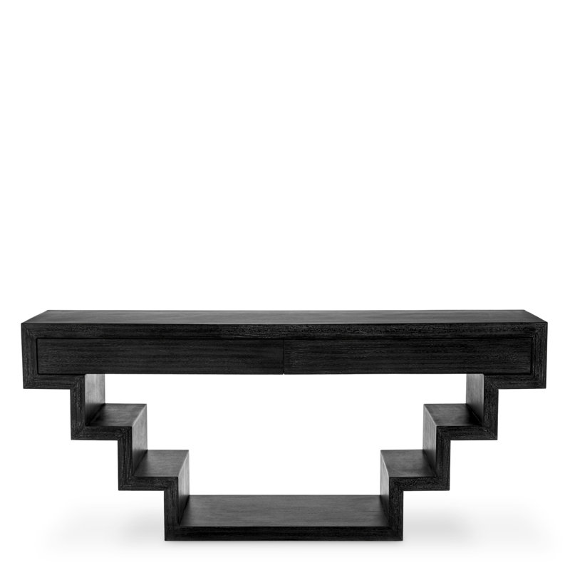 Rialto Console Table, Charcoal Gray