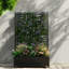 Mobile Metal Planters 47 Inch Modern Privacy Trellis For Patio Garden