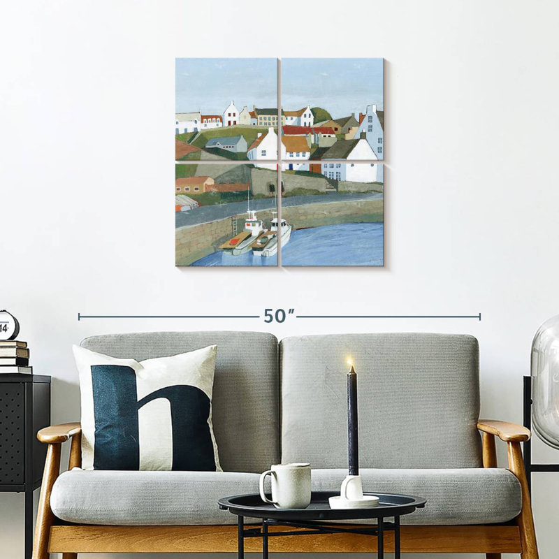 Gillard Old Coast Town I, H 26 po x l 26 po