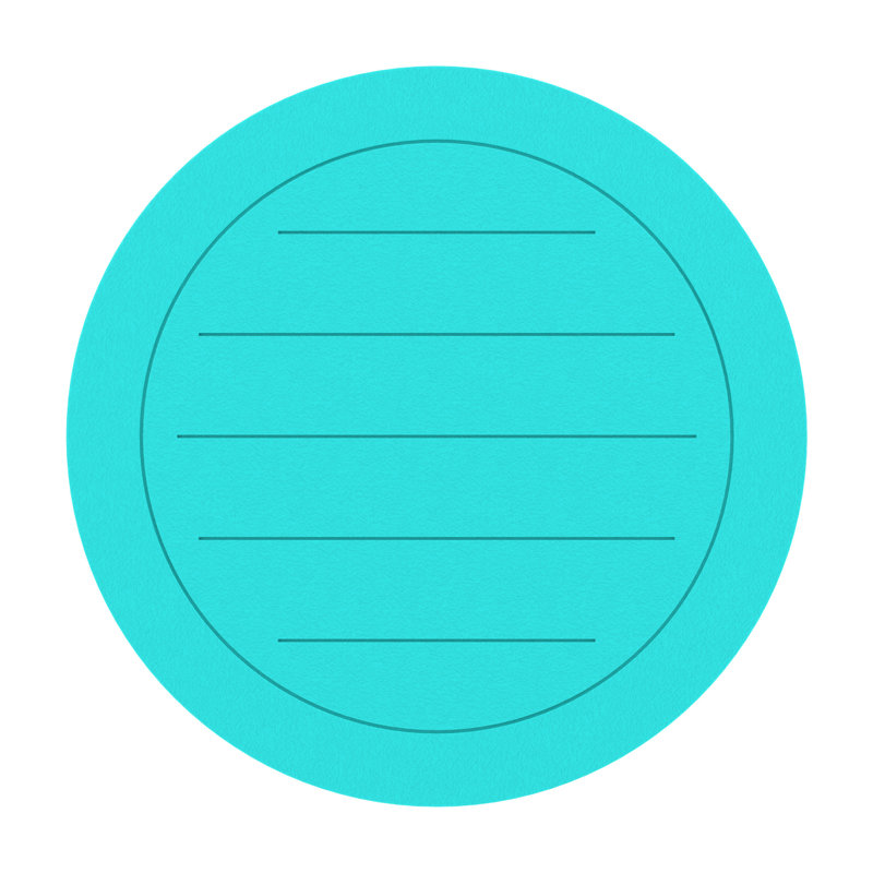  Table basse, Turquoise