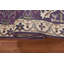 Tapis de couloir oriental mauve et ivoire Oushak 3 x 10