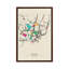 Busan, South Korea Map by Ayse Deniz Akerman - Floater Frame Print on Canvas-1462004799-1462004796