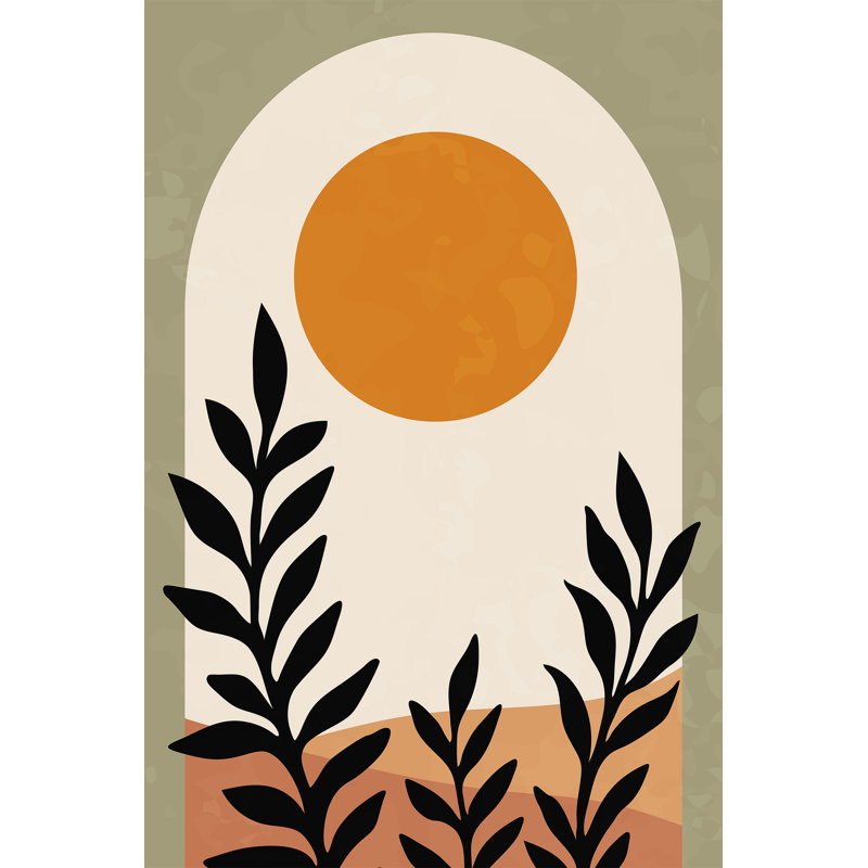 Sunlit arche botanique sur toile tendue, H 24 po x l 16 po x P 1,5 po