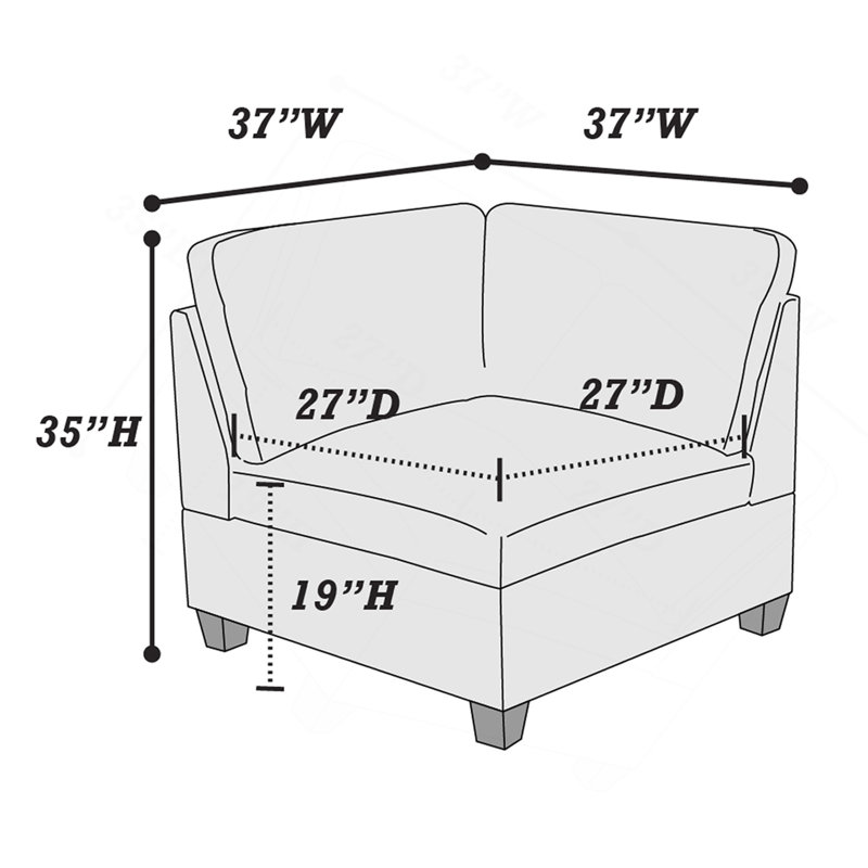 ENSEMBLE MODULAIRE - 2 pièces en gris