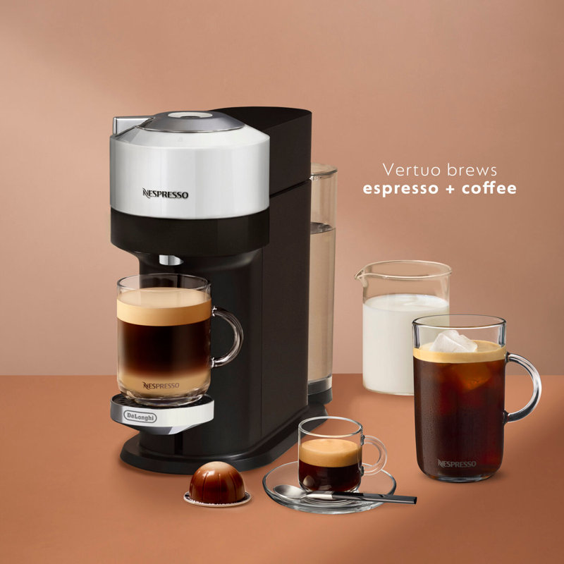 Nespresso Vertuo NEXT Coffee and Espresso Machine by De'Longhi, Chrome