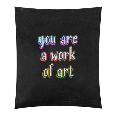 Tapisserie en polyester tableau noir quot
