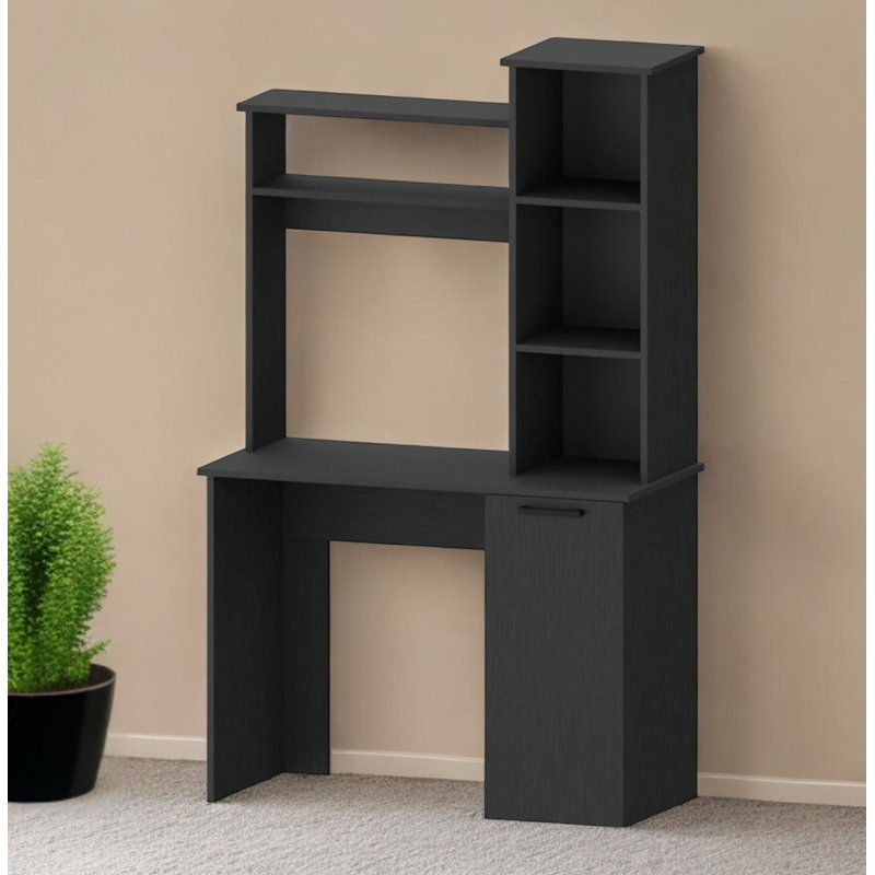 Bureau d'ordinateur 39 po, Noir
