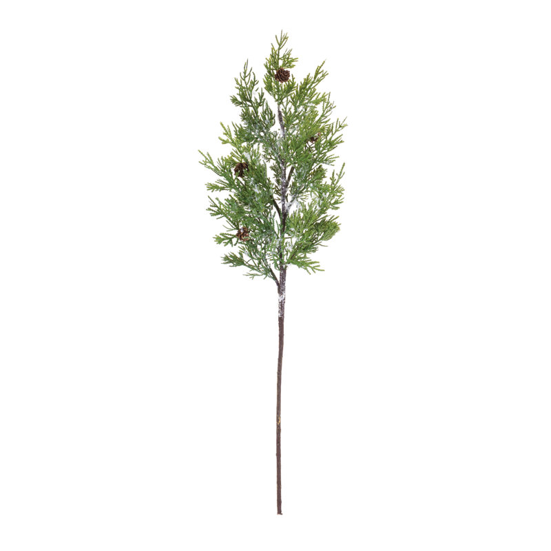 Tiges de pin, H 28 po x l 3,5 po x P 8,25 po, Vert / blanc