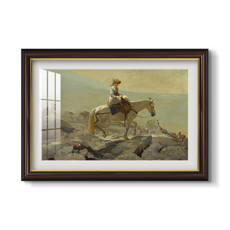 Le sentier des cavaliers, Montagnes Blanches, 1868 - Winslow Homer - Estampe encadrée sur mesure, 16x22 INNER SIZE