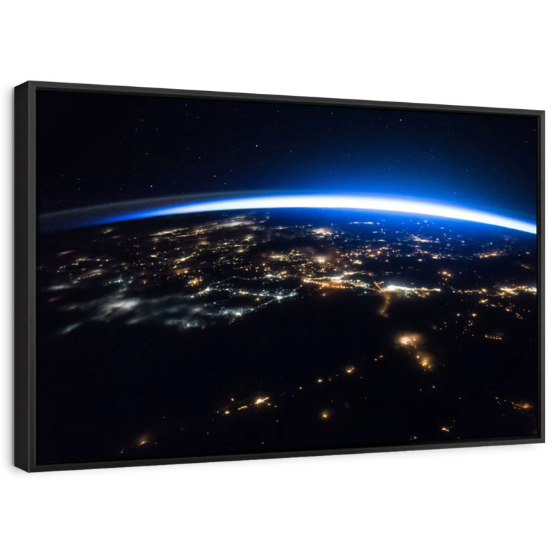 Earth Night Glory Canvas Print