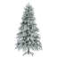 Arbre de Noël pré-éclairé enneigé-1863044841