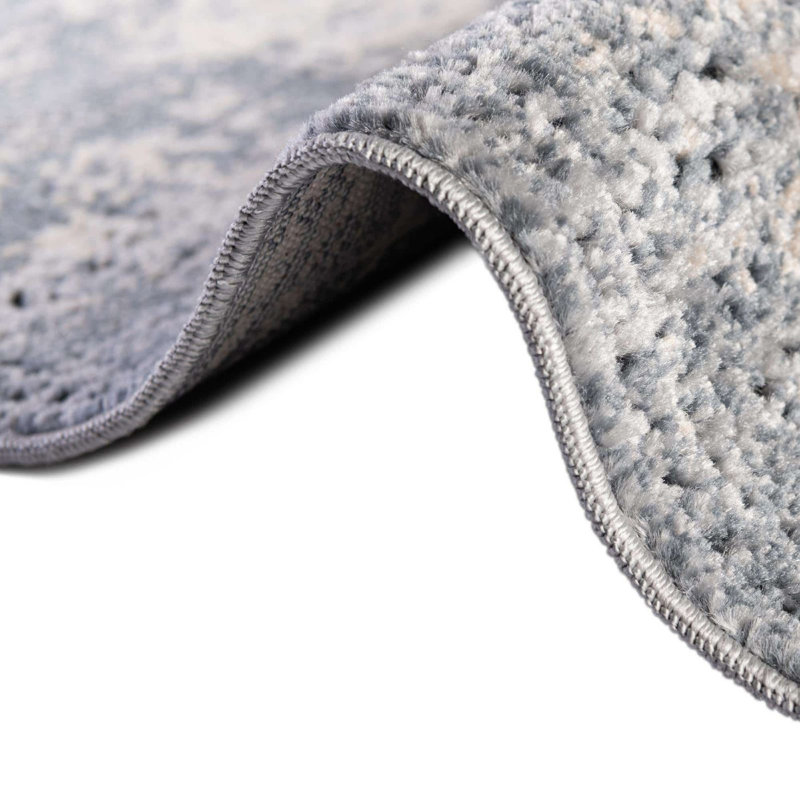 Parrado Ikat Indoor Rug, Round 4'