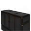 Lit escamotable double avec port USB et grand tiroir, espresso-120940431