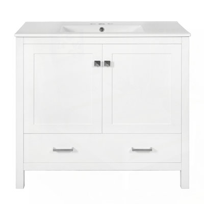 Modern Bathroom Vanity with Advanced Storage and Durable Sink