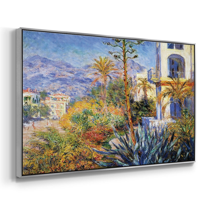 " Villas At Bordighera 02, 1884 ", 41" H x 27" W x 2" D, Silver