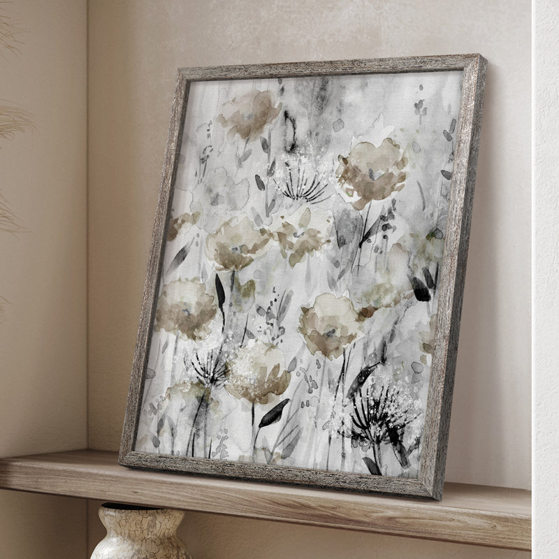 Artisanal Garden I, reproduction encadrée - bois massif 47349, H 11 po x l 9 po
