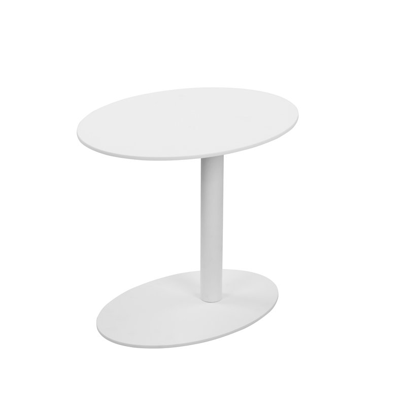 Table d'appoint en métal Sunset, Blanc