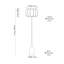 Bogosta 157cm Satin Novelty Floor Lamp