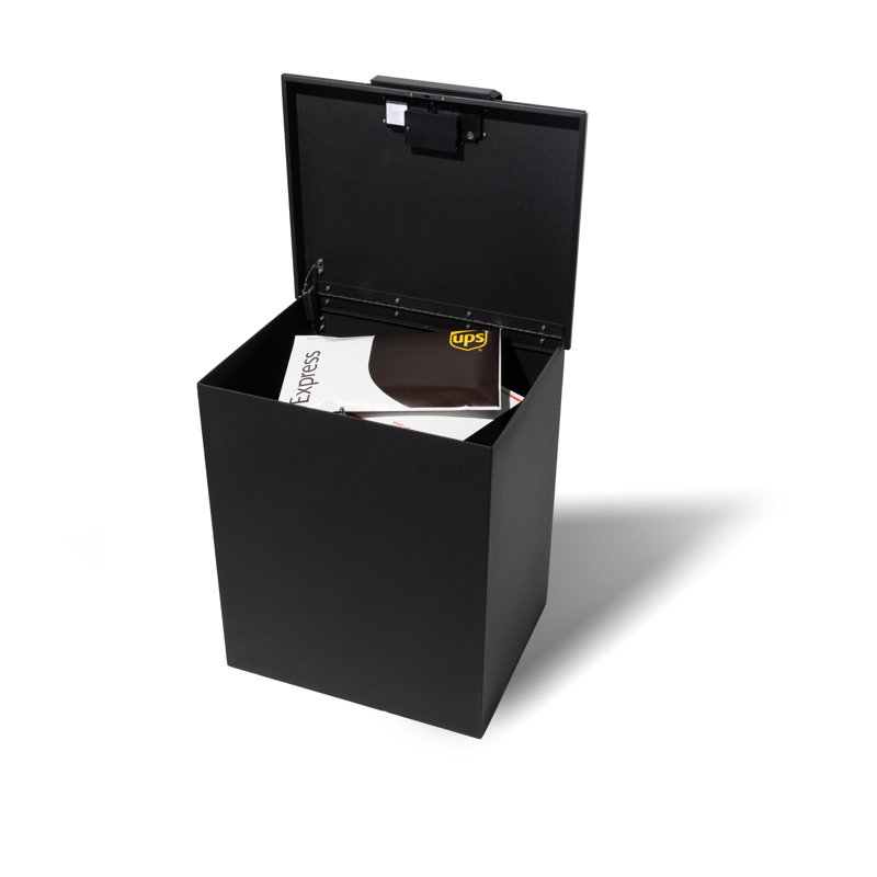Loxx Boxx Large Steel Package Drop, Matte Black