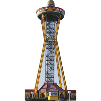 SP13539 South of the Border Sombrero Water Tower Roadside Attraction South Carolina Cardboard Cutout Standee Standup