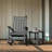 Outdoor Small Square Side Table Patio End Table With 2 Layer, - Grey