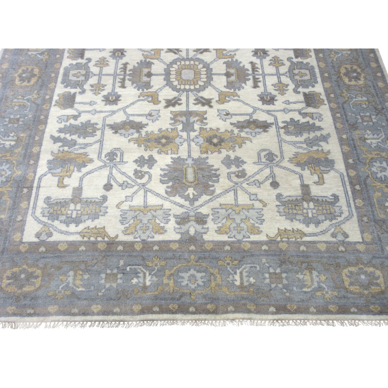 Tapis ivoire 8 x 10 Oushak Serapi