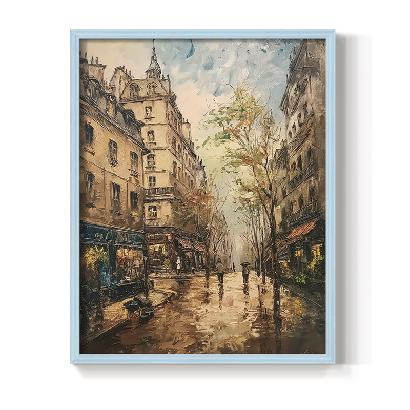 LANDSCAPES Series CDX, reproduction encadrée - bois massif, 15" H x 12" W, Blue