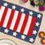 Chemin de table drapeau américain avec bordure étoile patriotique pour Noël, 4 juillet et décoration de table des fêtes-1863123714
