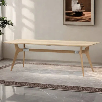 Industrial style rectangular dining table
