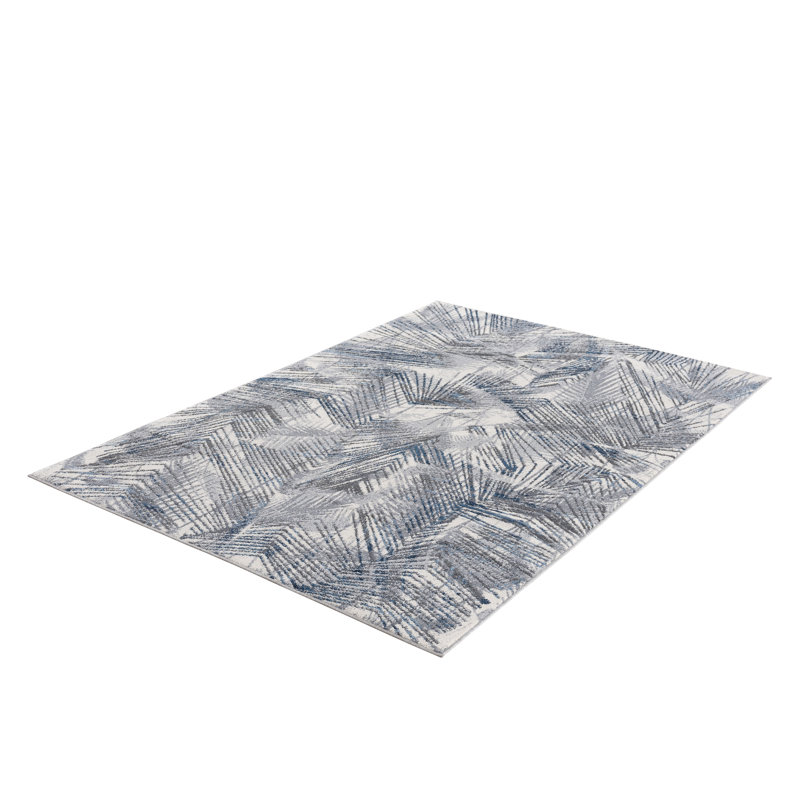 Tapis floral gris Wanakah, Rectangle 7 pi 9 po x 10 pi 2 po