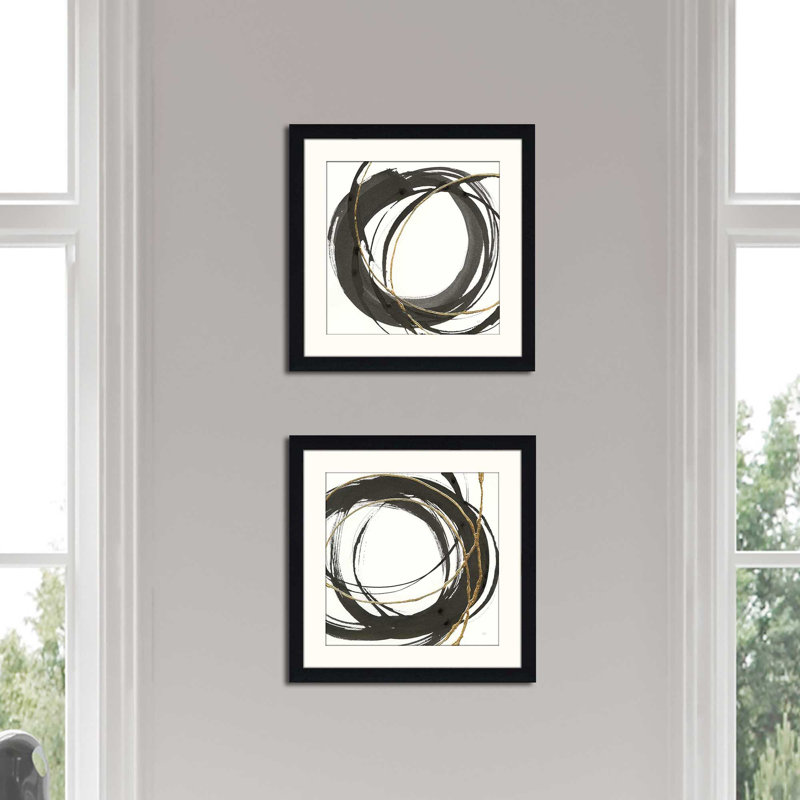Chris Paschke «Gilded Enso I», impression sous verre