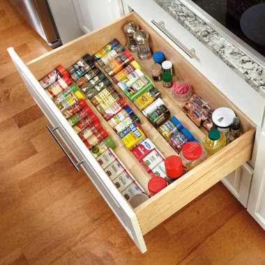 Rev-A-Shelf Tiered K-Cup Drawer Organizer for 15 Inch Cabinet Opening with  Soft Close Slides 4WTCD-18HSC-KCUP-1