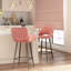 Orduna Upholstered Counter Stool with Metal Frame-398985484