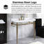 Meuble-lavabo simple autoportant 36 po blanc avec plateau en céramique intégré 36 po-1252636530
