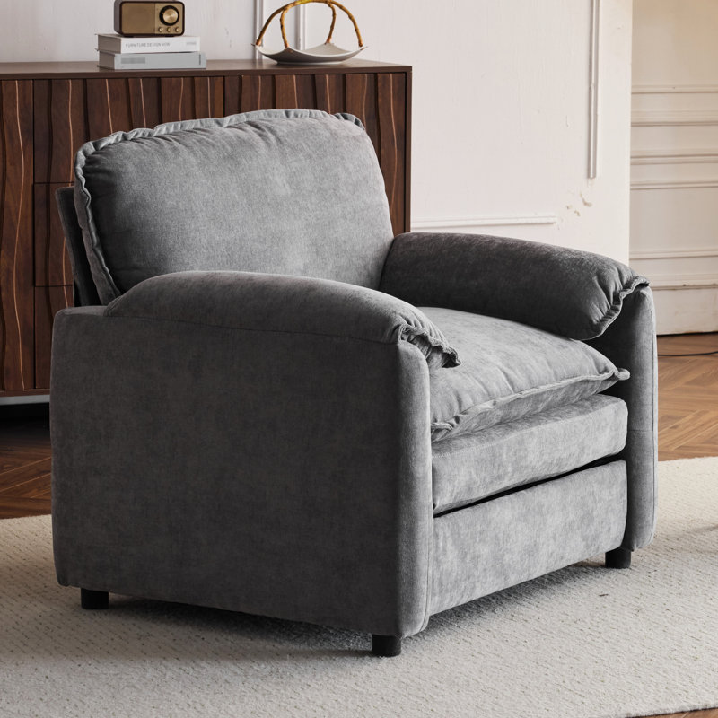 36,74 po de hauteur, fauteuil en chenille pour une meilleure posture, Gris