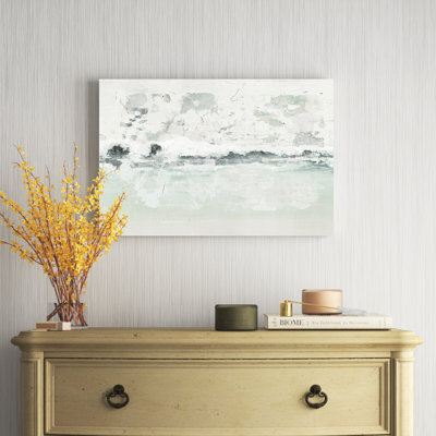 Abstrait écume de mer - peinture sur toile tendue