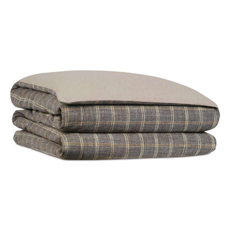 Housse de couette en microfibre gris anthracite Hastings Inverness, Housse de couette pour grand lit