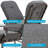 2 Pcs Adjustable Outdoor Chaise Lounge Chair-2138673109
