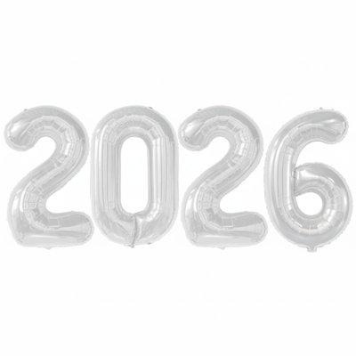 Accessoires de célébration de fête de Noël (20 po) en nombre de Mylar (4 par paquet)