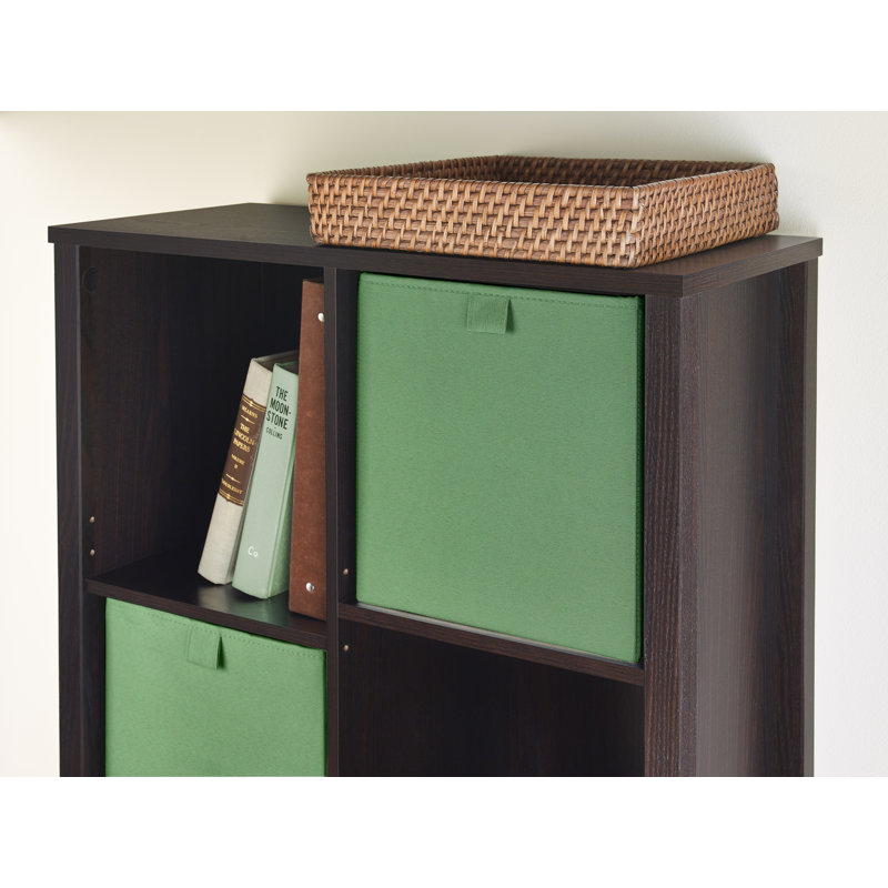 Premium Cubes Fabric Storage Bin, Evergreen/Green